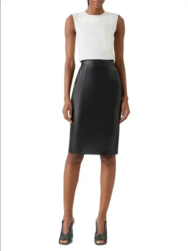 Akris Women's Stretch-Silk Knit Top - Ecru - Size 16 | Thumbnail 2 Akris Women's Stretch-Silk Knit Top - Ecru - Size 16 | Thumbnail 2