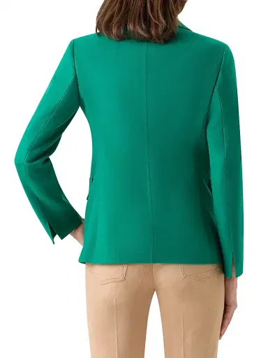 Akris Women's Daigon Cashmere Blazer - Tourmaline - Size 16 | Thumbnail 5 Akris Women's Daigon Cashmere Blazer - Tourmaline - Size 16 | Thumbnail 5