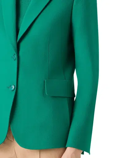 Akris Women's Daigon Cashmere Blazer - Tourmaline - Size 16 | Thumbnail 6 Akris Women's Daigon Cashmere Blazer - Tourmaline - Size 16 | Thumbnail 6