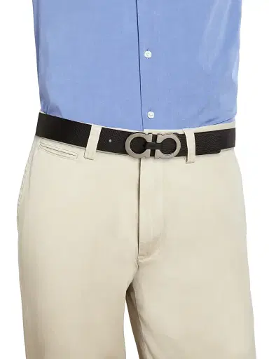 Ferragamo Men's Gancini Buckle Adjustable Cut-to | Thumbnail 3 Ferragamo Men's Gancini Buckle Adjustable Cut-to | Thumbnail 3