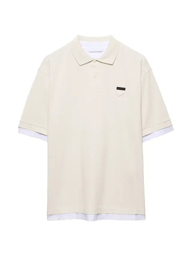 Men's Cotton Polo Shirt - Beige Khaki