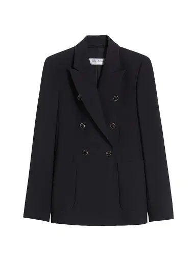 Max Mara Women's Wool Blend Seersucker Blazer | Thumbnail 1 Max Mara Women's Wool Blend Seersucker Blazer | Thumbnail 1