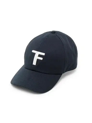Tom Ford Men's TF Canvas Baseball Cap - Navy Cream | Thumbnail 1 Tom Ford Men's TF Canvas Baseball Cap - Navy Cream | Thumbnail 1
