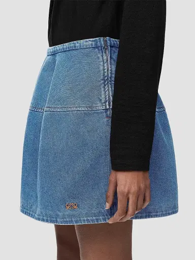 Loewe Women's Paneled Denim Mini Skirt | Thumbnail 5 Loewe Women's Paneled Denim Mini Skirt | Thumbnail 5