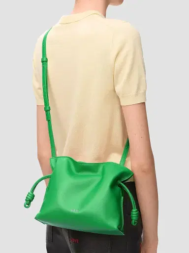 Loewe Women's Flamenco Coil Leather Clutch Bag - Clover Green | Thumbnail 2