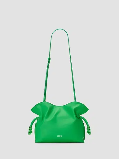 Loewe Women's Flamenco Coil Leather Clutch Bag - Clover Green | Thumbnail 6