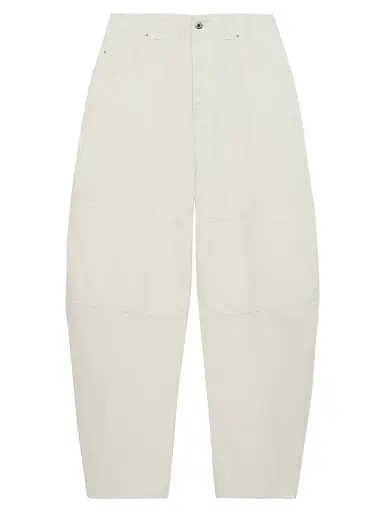 Loewe Women's Cotton Wide-Leg Jeans - White | Thumbnail 1 Loewe Women's Cotton Wide-Leg Jeans - White | Thumbnail 1