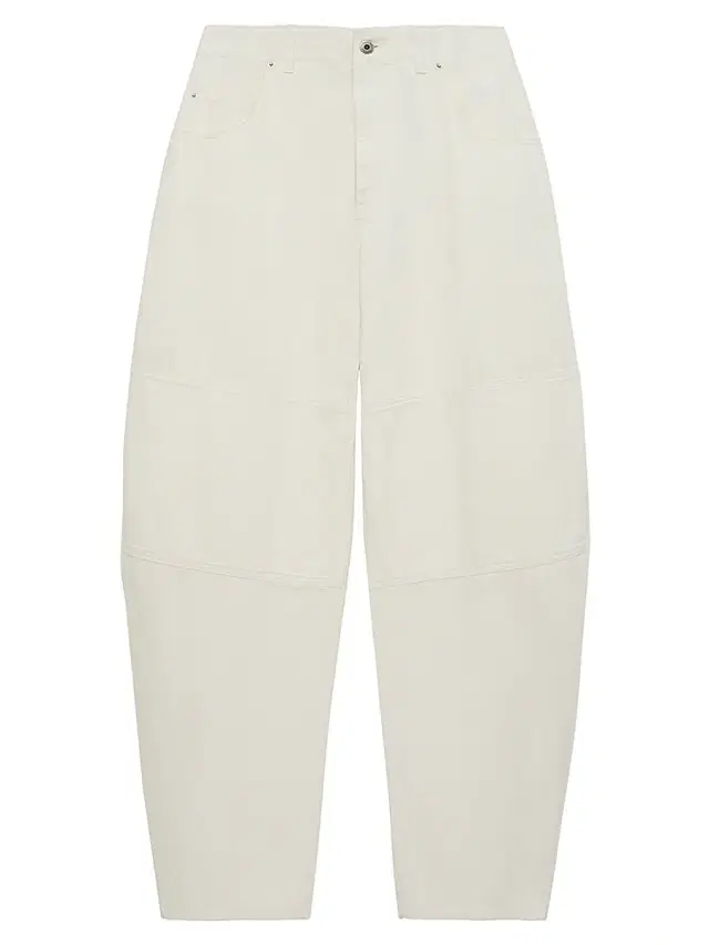 LOEWE Women's Cotton Wide-Leg Jeans - White
