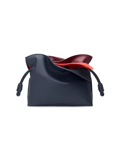 LOEWE Women's Flamenco Mini Layered Leather Clutch - Multicolor Deep Navy | Thumbnail 3 LOEWE Women's Flamenco Mini Layered Leather Clutch - Multicolor Deep Navy | Thumbnail 3