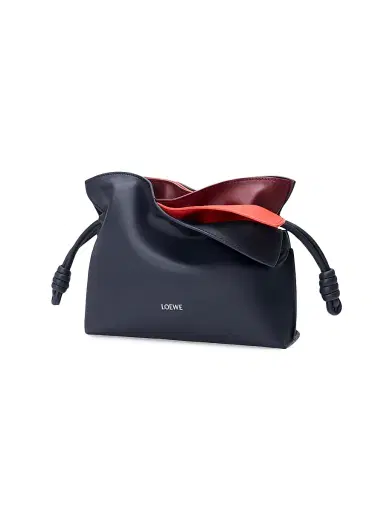 LOEWE Women's Flamenco Mini Layered Leather Clutch - Multicolor Deep Navy | Thumbnail 1 LOEWE Women's Flamenco Mini Layered Leather Clutch - Multicolor Deep Navy | Thumbnail 1
