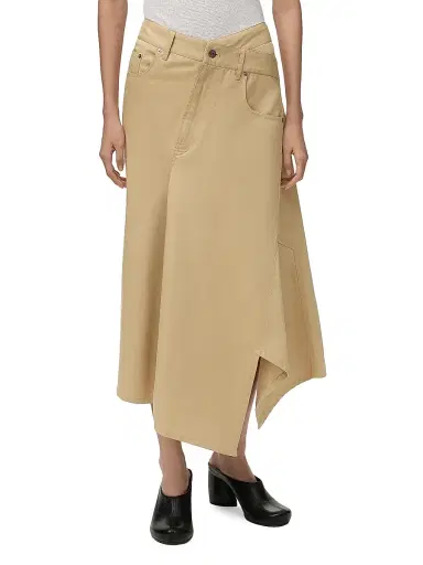Loewe Women's Denim Asymmetric-Hem Midi Skirt - Beige - Size 12 | Thumbnail 3 Loewe Women's Denim Asymmetric-Hem Midi Skirt - Beige - Size 12 | Thumbnail 3