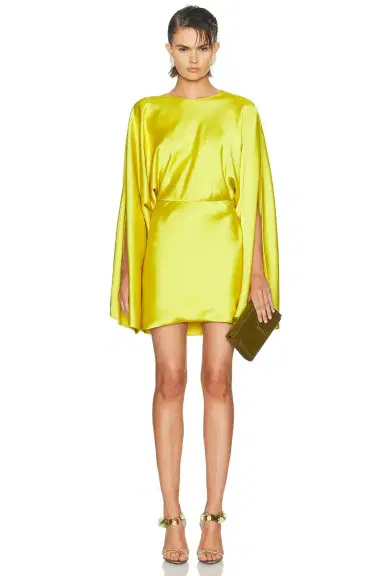 Norma Kamali Reverse Obie Long Sleeve Mini Dress | Thumbnail 1 Norma Kamali Reverse Obie Long Sleeve Mini Dress | Thumbnail 1