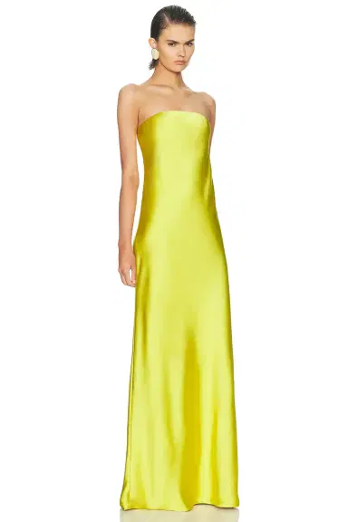 Norma Kamali Bias Strapless Gown | Thumbnail 2