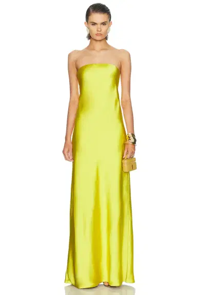 Norma Kamali Bias Strapless Gown | Thumbnail 1
