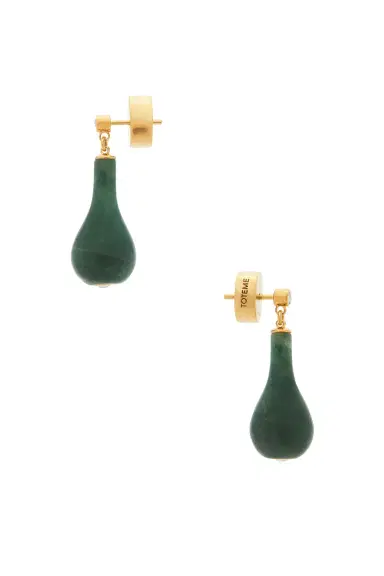 TOTEME Jade Drop Earrings | Thumbnail 3 TOTEME Jade Drop Earrings | Thumbnail 3