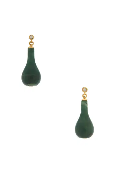 TOTEME Jade Drop Earrings | Thumbnail 1 TOTEME Jade Drop Earrings | Thumbnail 1