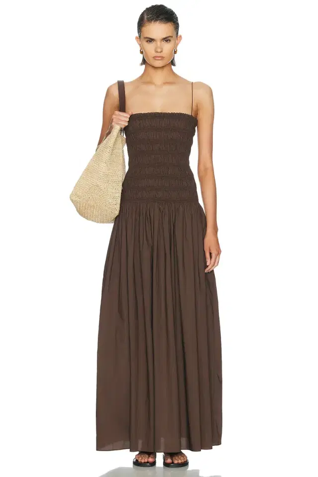 Matteau Shirred Drop Waist Dress