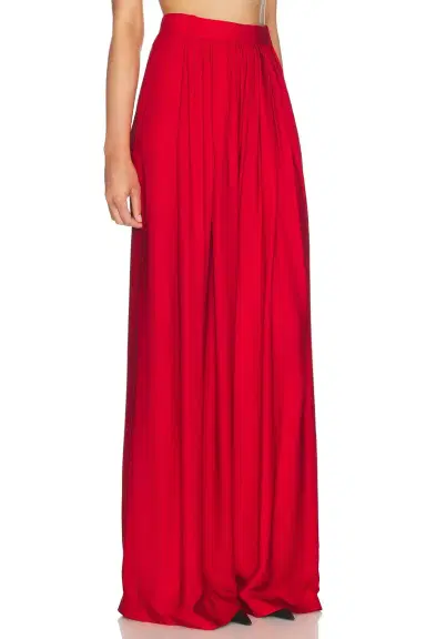 Ralph Lauren Collection Vannesa Full Length Pleated Pant | Thumbnail 2