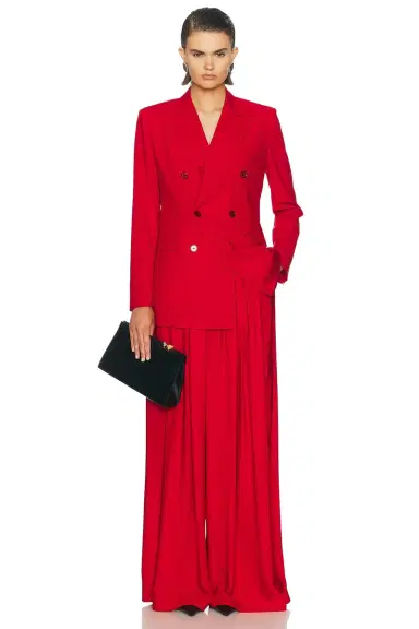 Ralph Lauren Collection Vannesa Full Length Pleated Pant | Thumbnail 5