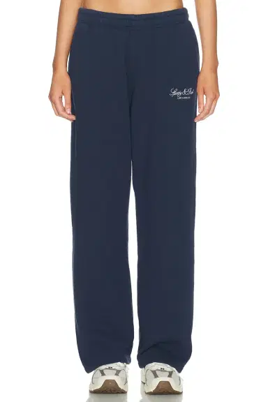 Sporty & Rich Vendome LA Embroidered Wide Sweatpant | Thumbnail 1 Sporty & Rich Vendome LA Embroidered Wide Sweatpant | Thumbnail 1
