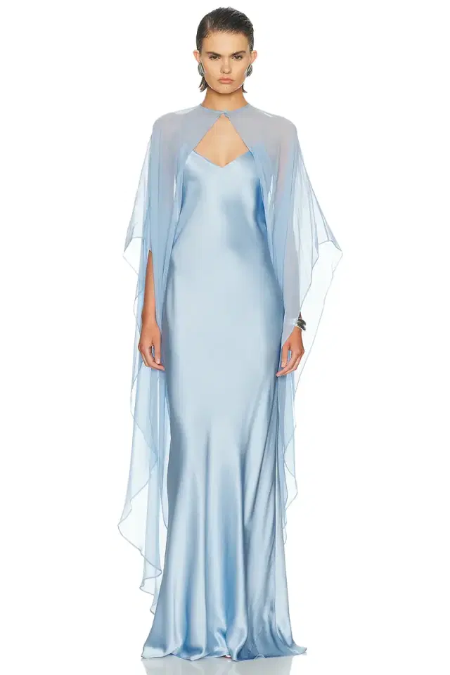 The Sei Bias Slip Dress And Cape