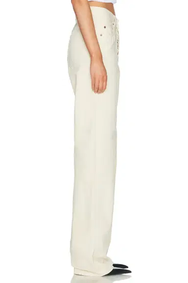 Saint Laurent V Waist Wide Leg | Thumbnail 3