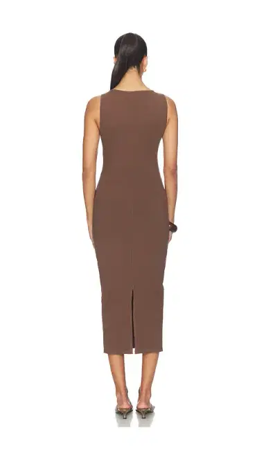 BUMPSUIT Sculpting Rib Boat Neck Midi Dress | Thumbnail 3