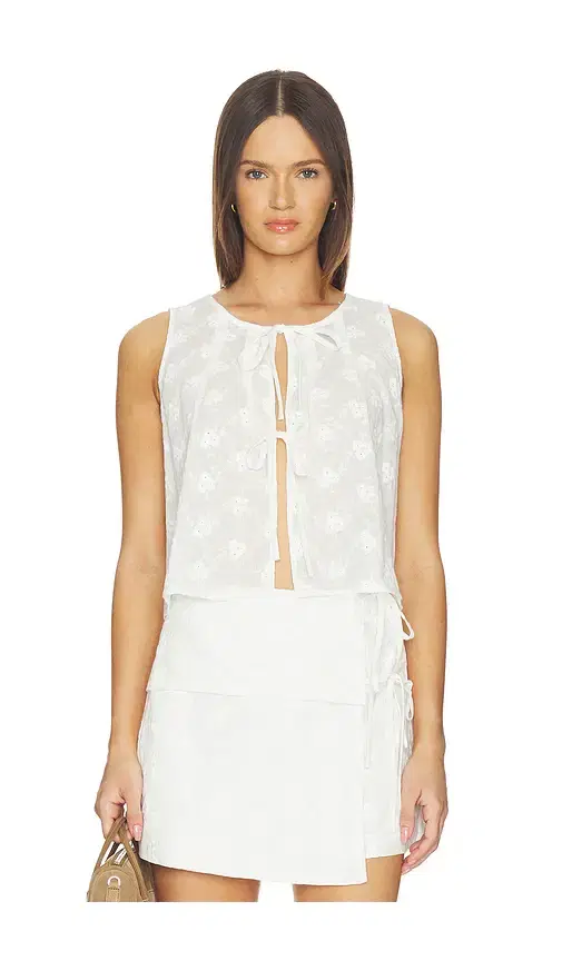 MINKPINK Anisa Embriodered Top