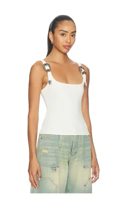 Markgong Tank Top With Metal Buckle Straps | Thumbnail 2