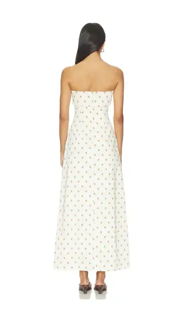 WeWoreWhat Strapless Fold Over Midi Dress | Thumbnail 3