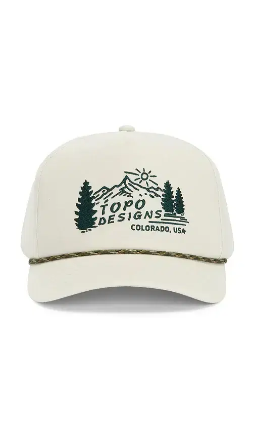 Mountain Scene Twill Rope Cap
