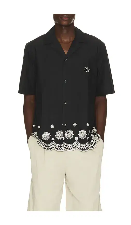 Les Deux Border Embroidery Shirt