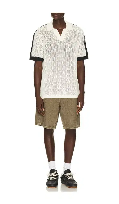 Les Deux Logo Grid Knitted Polo | Thumbnail 3 Les Deux Logo Grid Knitted Polo | Thumbnail 3
