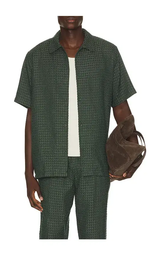 Les Deux Check Seersucker Shirt