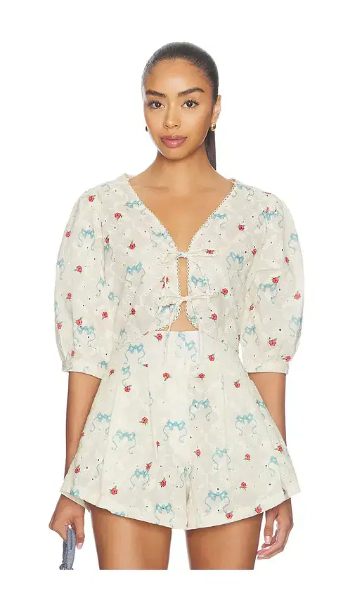 Salem Print Cherish Top