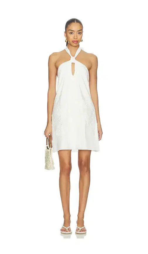 Gaia Embroidered Mini Dress