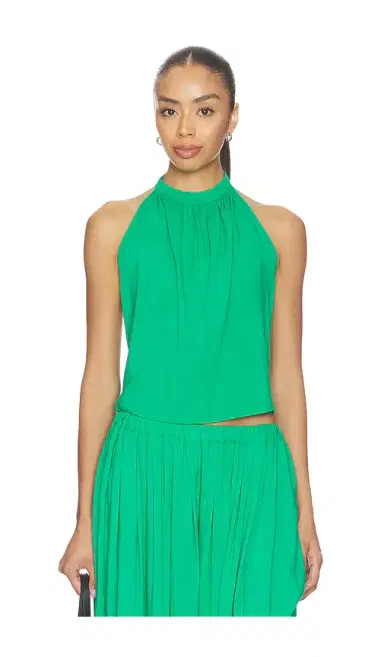 Ripley Rader Linen Tie Back Halter Top | Thumbnail 2