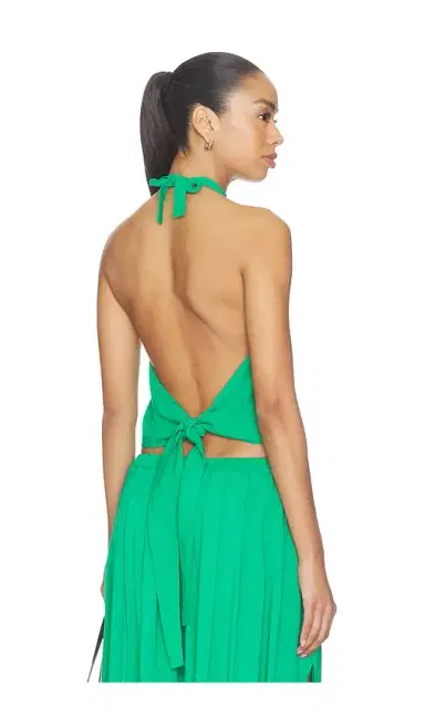 Ripley Rader Linen Tie Back Halter Top | Thumbnail 1