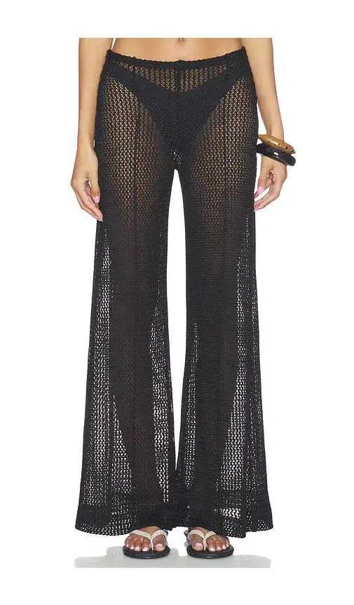 Fishnet Wide Leg Pant