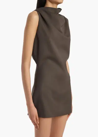 Khaite Astor Dress In Clove | Thumbnail 4
