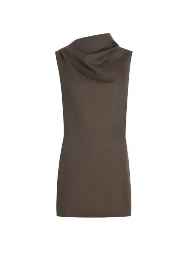 Khaite Astor Dress In Clove | Thumbnail 1