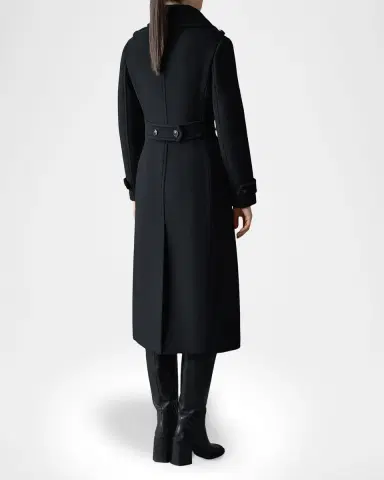 Mackage Elodie Double-Breasted Sparkly Long Coat | Thumbnail 2 Mackage Elodie Double-Breasted Sparkly Long Coat | Thumbnail 2