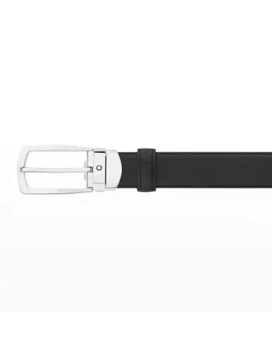 Montblanc Men's Trapeze Textured Cowhide Leather Belt | Thumbnail 4 Montblanc Men's Trapeze Textured Cowhide Leather Belt | Thumbnail 4