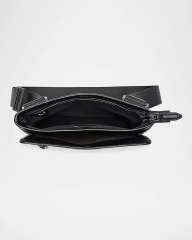 Ferragamo Men's Firenze Flat Leather Crossbody Bag | Thumbnail 2
