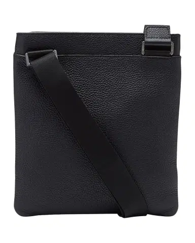 Ferragamo Men's Firenze Flat Leather Crossbody Bag | Thumbnail 1