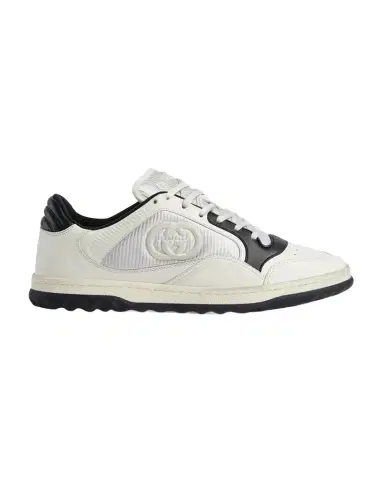 Gucci Men's Mac 80 Embroidered GG Leather Low Top Sneakers | Thumbnail 1 Gucci Men's Mac 80 Embroidered GG Leather Low Top Sneakers | Thumbnail 1