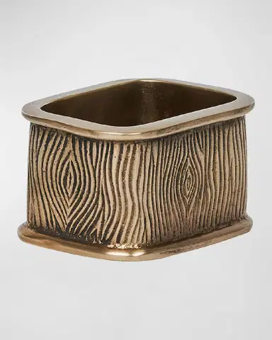 Juliska Blenheim Oak Brass Metal Napkin Ring | Thumbnail 2