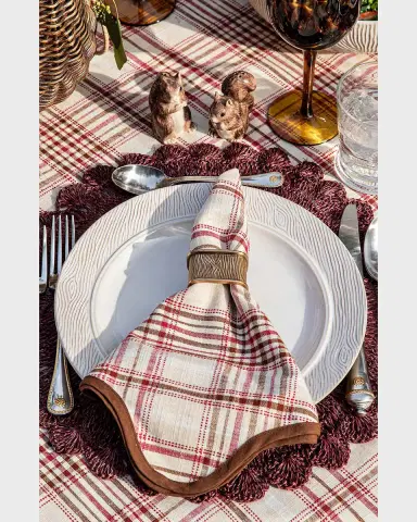 Juliska Blenheim Oak Brass Metal Napkin Ring | Thumbnail 3