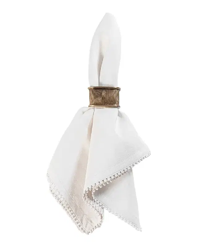 Juliska Blenheim Oak Brass Metal Napkin Ring