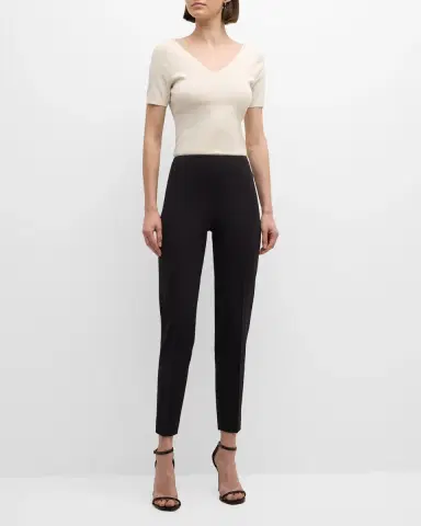 Ralph Lauren Collection Annie Skinny-Leg Crepe Pants | Thumbnail 2